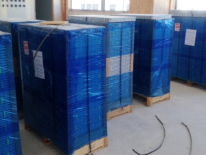 新庁舎レベル調整式OAフロア施工